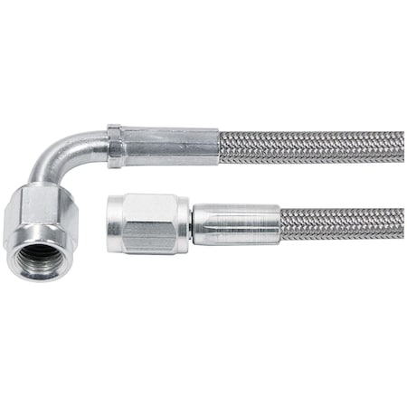 Allstar Performance 18 in. No.3 Line - 3 AN Straight - 90 deg 3 AN Tube Style ALL46304-18